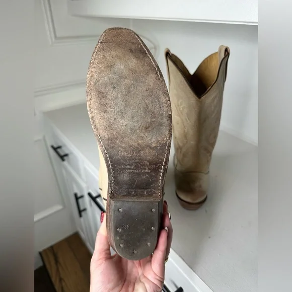 Bed|Stu Cobbler Series Women’s Handcrafted Leather Cowboy Boots Goodyear Welt - Picture 8 of 11